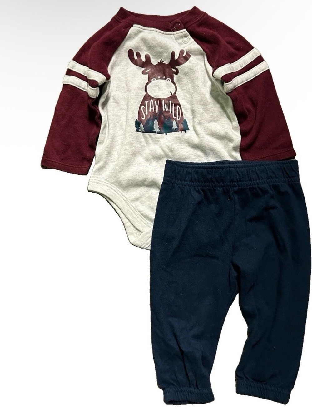 Baby Clothing Sweatpants Jeans Long Sleeve Bodysuits Size 3-6 Months - Picture 5 of 7